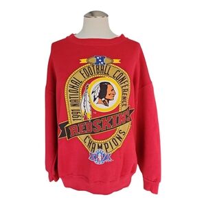 Vintage 1991 Washington Redskins NFC Champions Sweatshirt Nutmeg Mills
